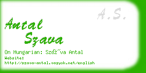 antal szava business card